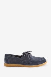 Clarks Blue Suede Clarkbay Go Shoes - Image 1 of 6