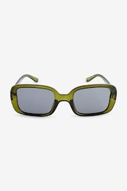 Green Polarised Rectangle Sunglasses - Image 4 of 6
