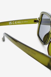 Green Polarised Rectangle Sunglasses - Image 6 of 6