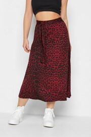 PixieGirl Petite Red Print Midi Skirt - Image 1 of 2