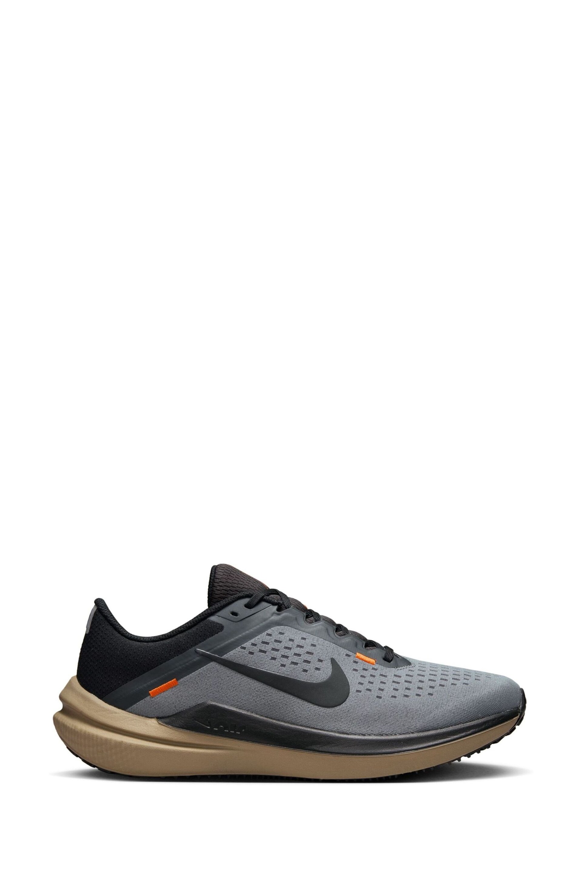 Nike Grey Air Winflo 10 Running Trainers - Image 1 of 10