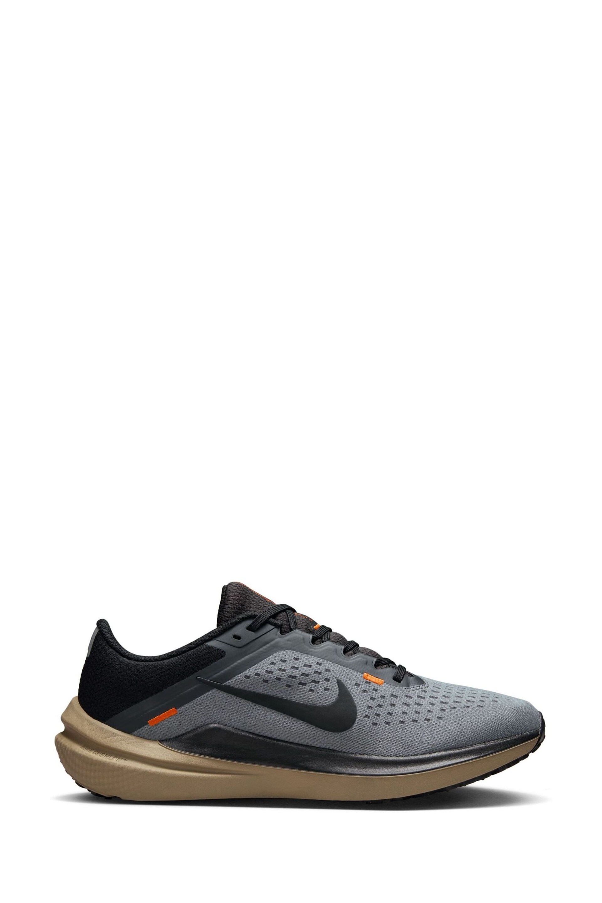 Nike Grey Air Winflo 10 Running Trainers - Image 3 of 10