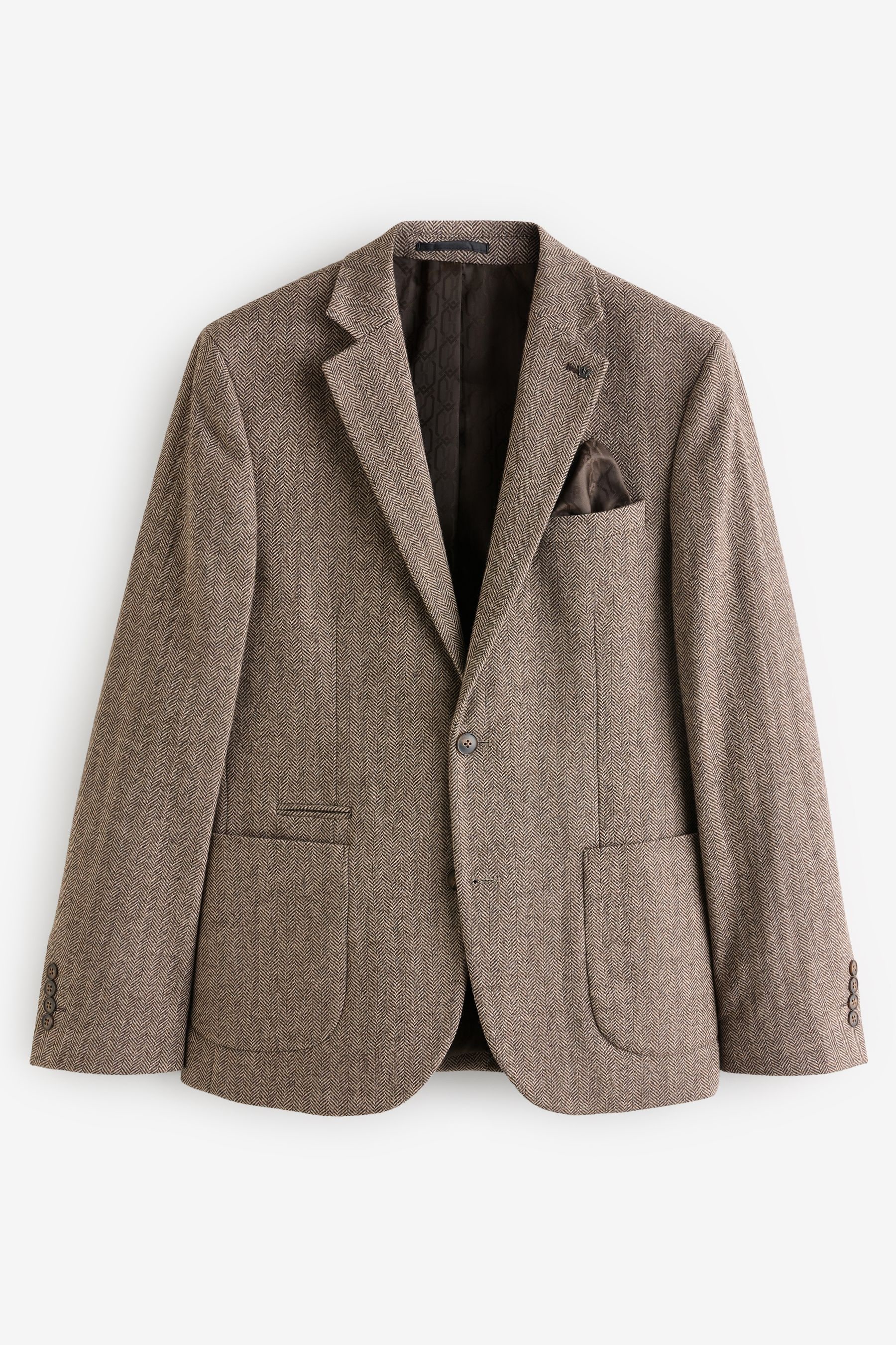 Wool slim fit blazer discount