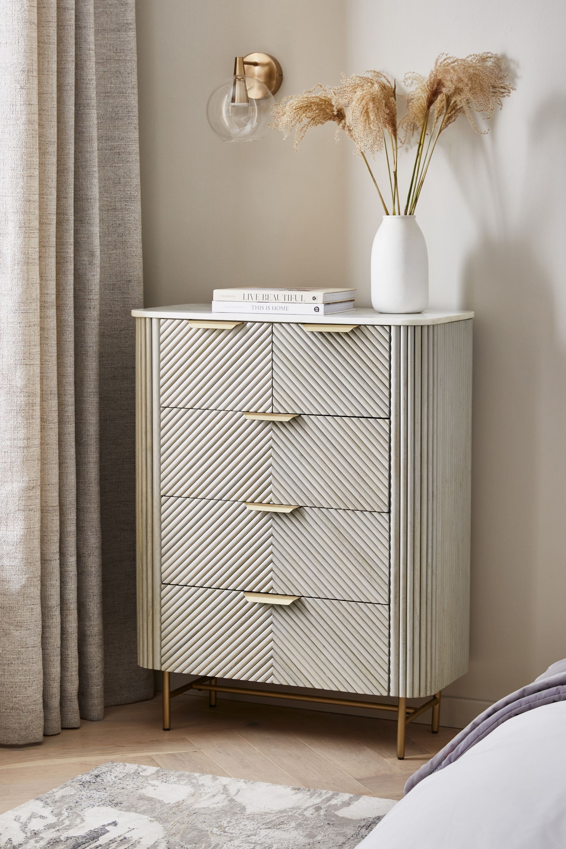 Soft grey 2025 chest of drawers