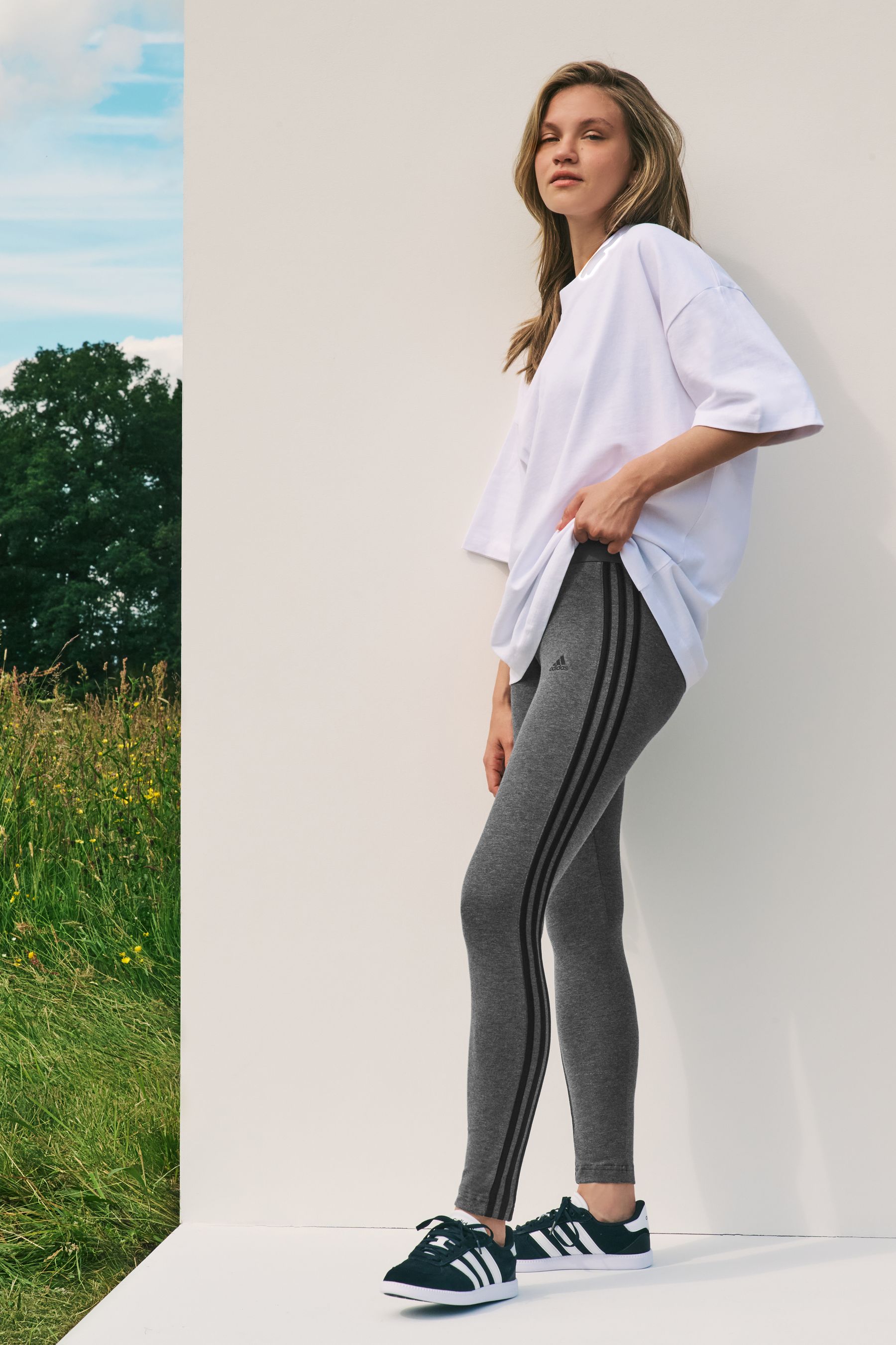 Buy adidas Grey Sportswear 3 Stripes Leggings from Next South Africa