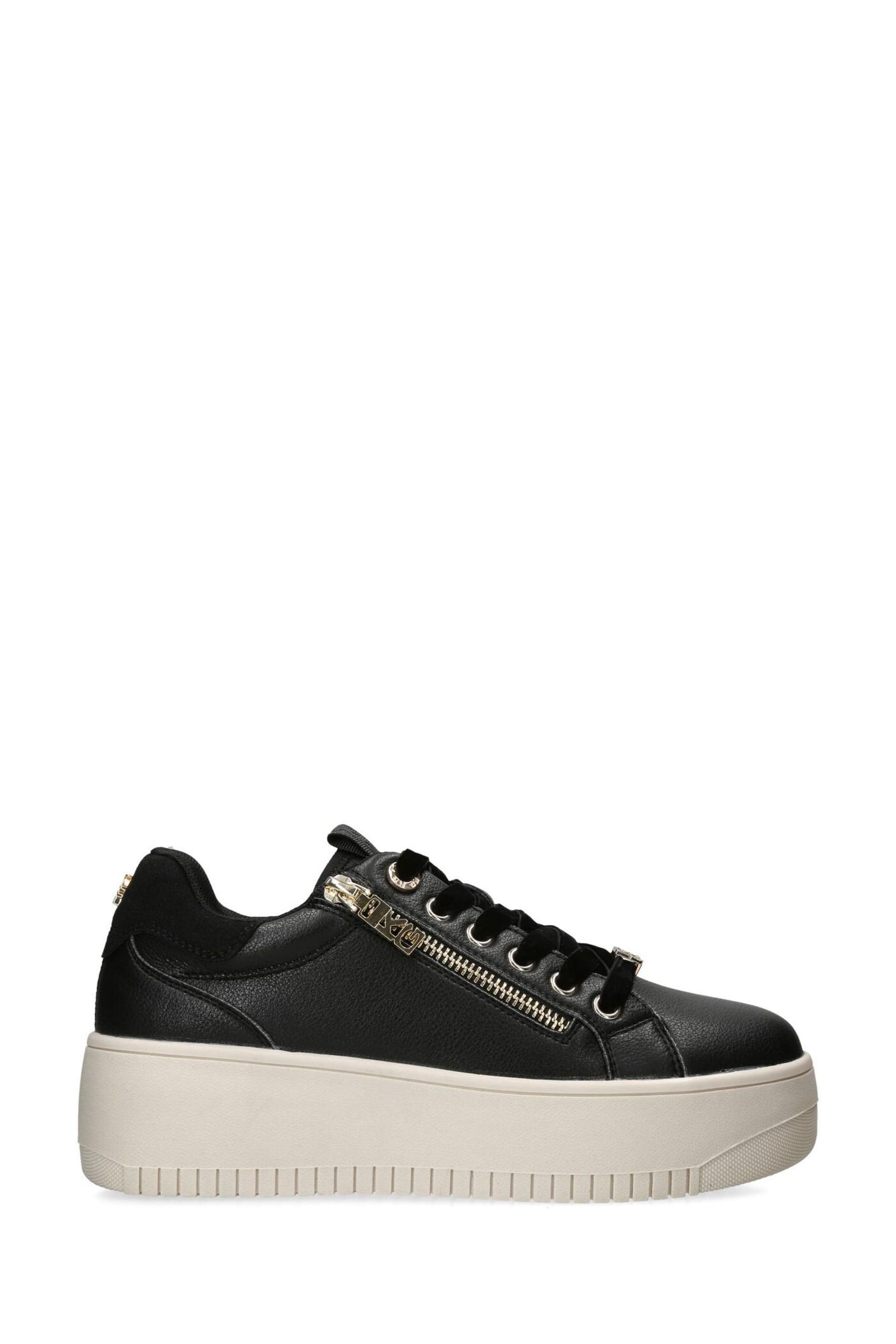 Kurt geiger clearance black trainers