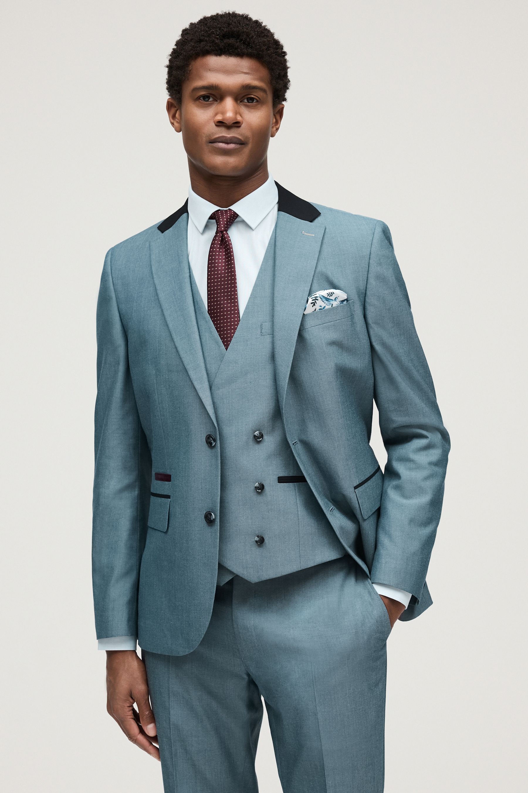 Blue suit jacket outlet