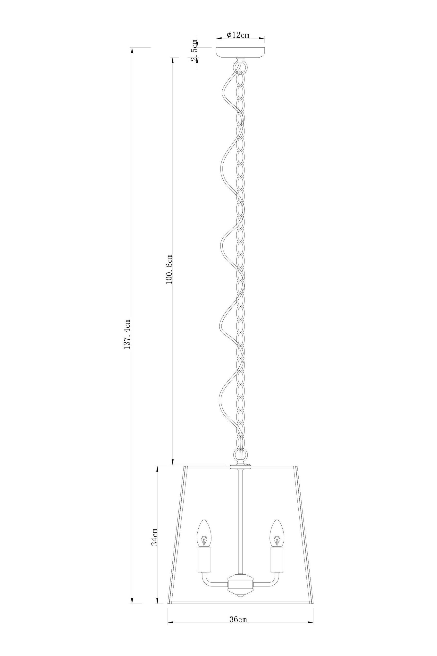 Black Warwick 4 Light Chandelier Ceiling Light
