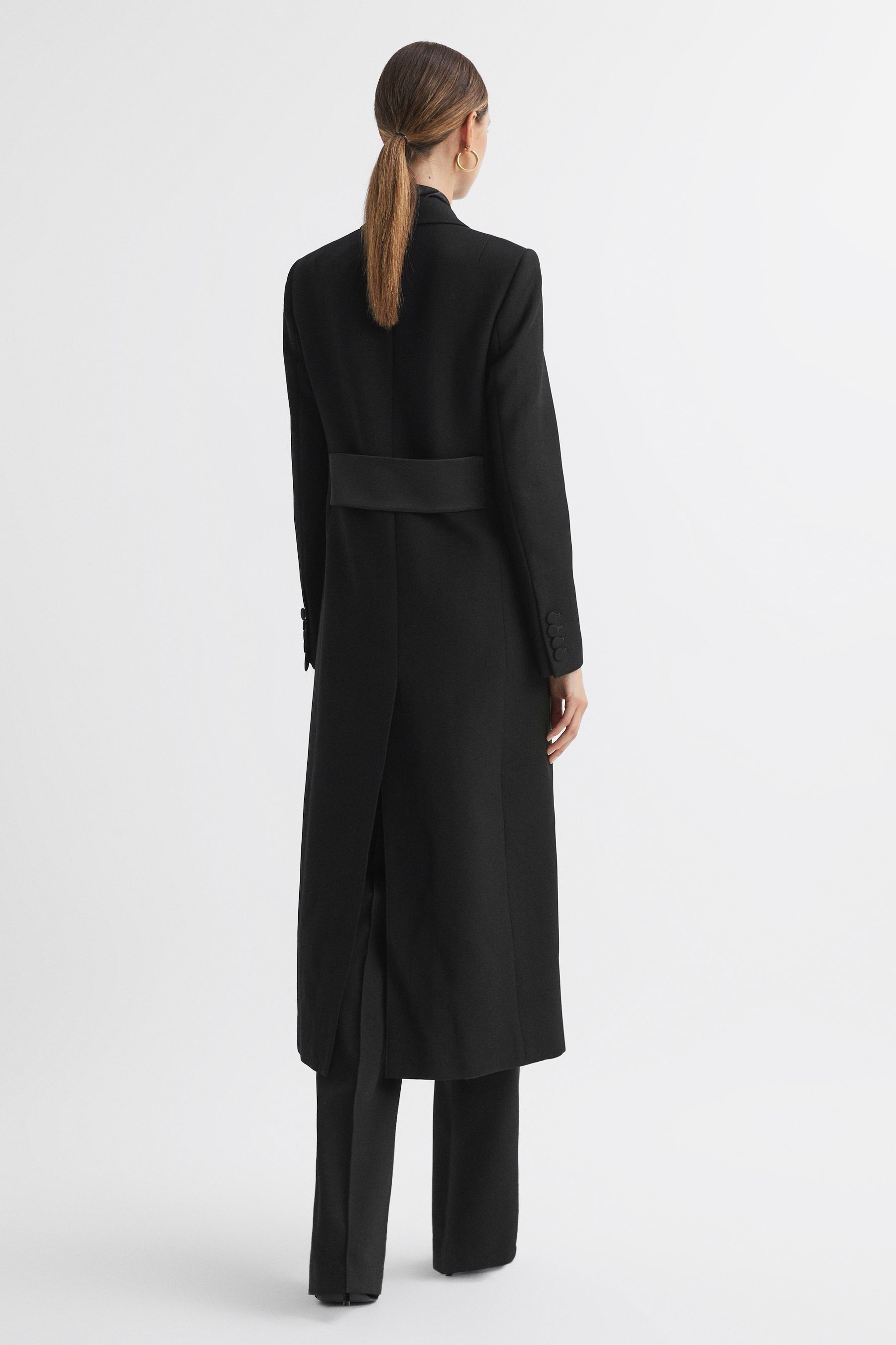 Relaxed fit wool coat hot sale