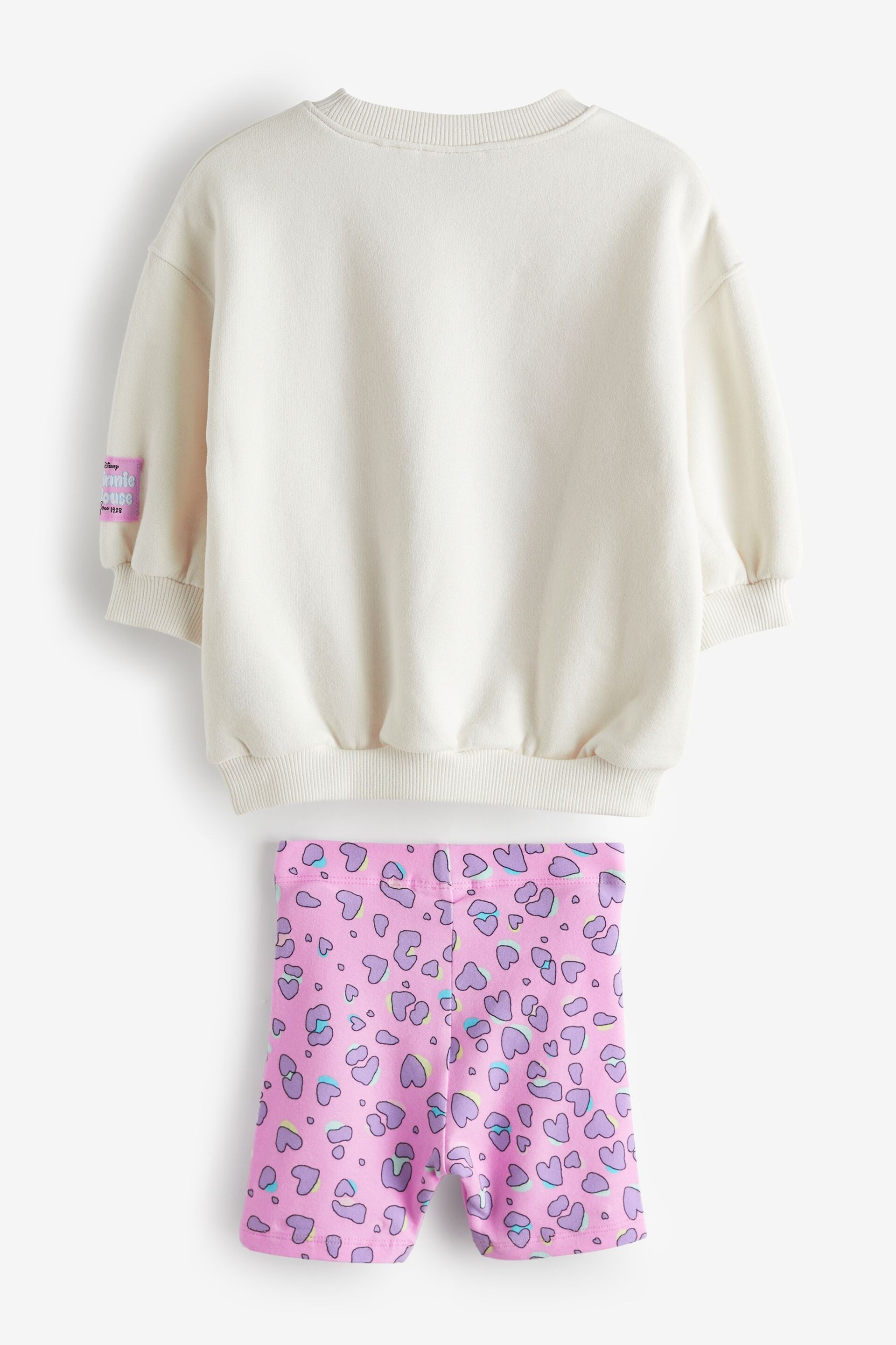 Pink Minnie Crew Sweatshirt and Shorts Set (3mths-7yrs) - Image 5 of 6