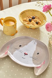 Set of 3 Grey Kids Bunny and Chick Dining Set - Image 1 of 5