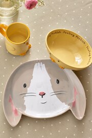 Set of 3 Grey Kids Bunny and Chick Dining Set - Image 2 of 5