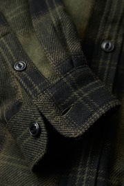 Superdry Green Wool Miller Overshirt - Image 4 of 5