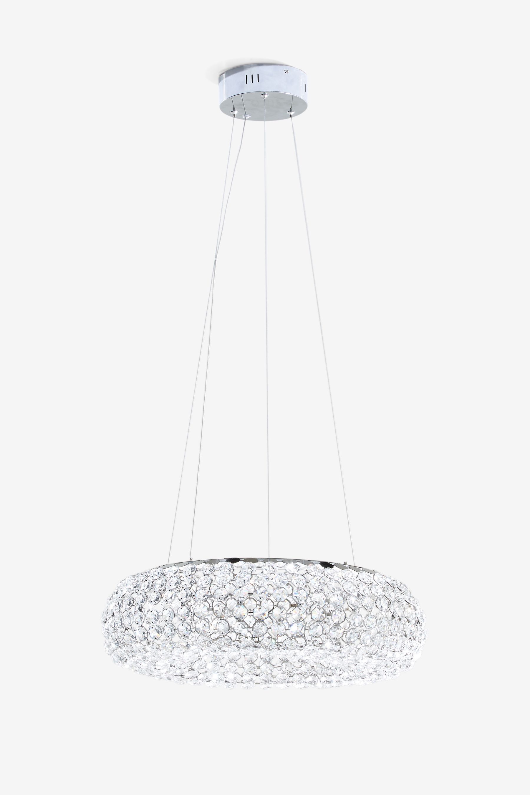 Chrome Torus Chandelier