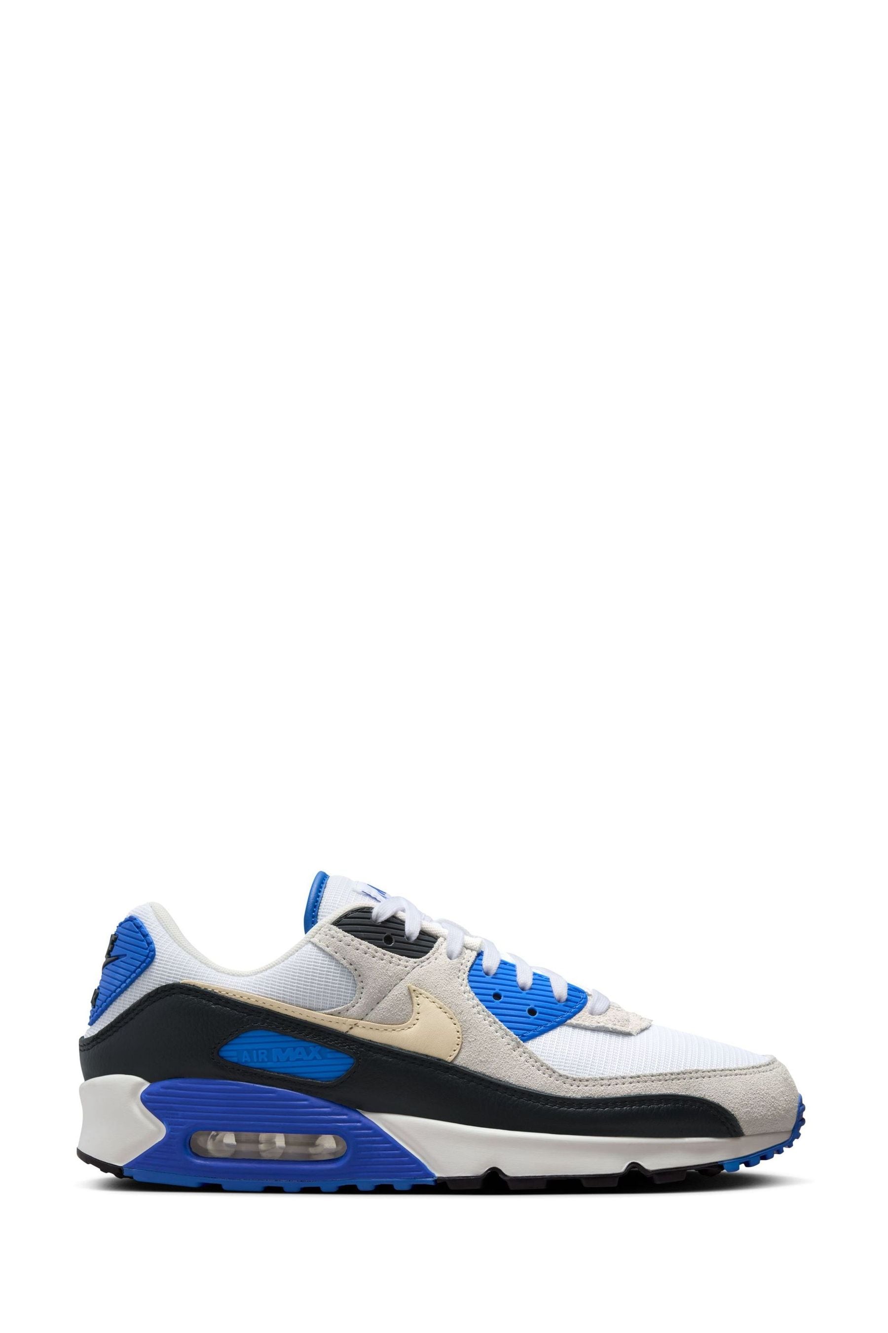 Buy Nike Blue White Air Max 90 Trainers from the Next UK online shop