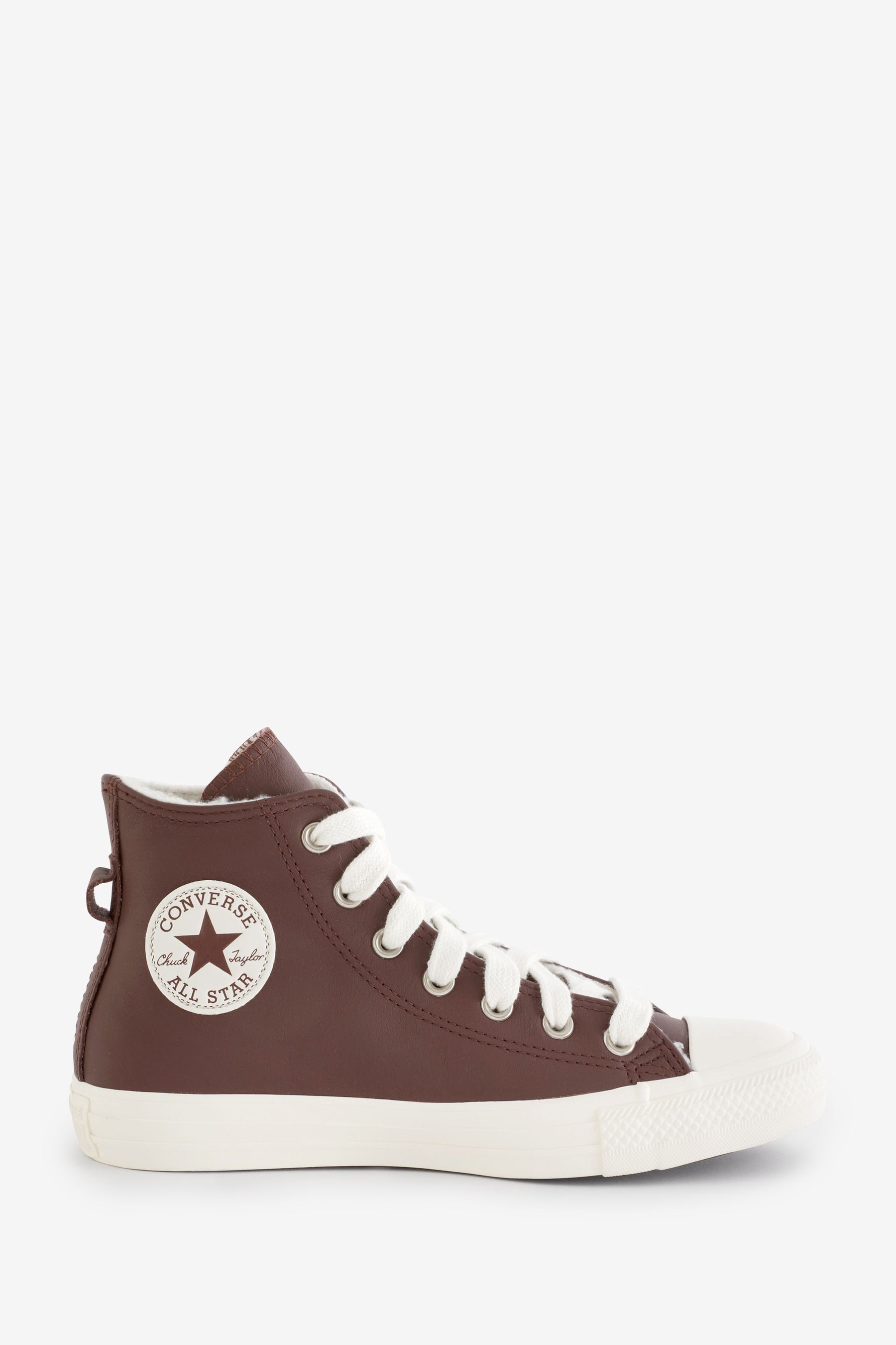 Buy Converse Brown Chuck Taylor All Star Leather Faux Fur Lining