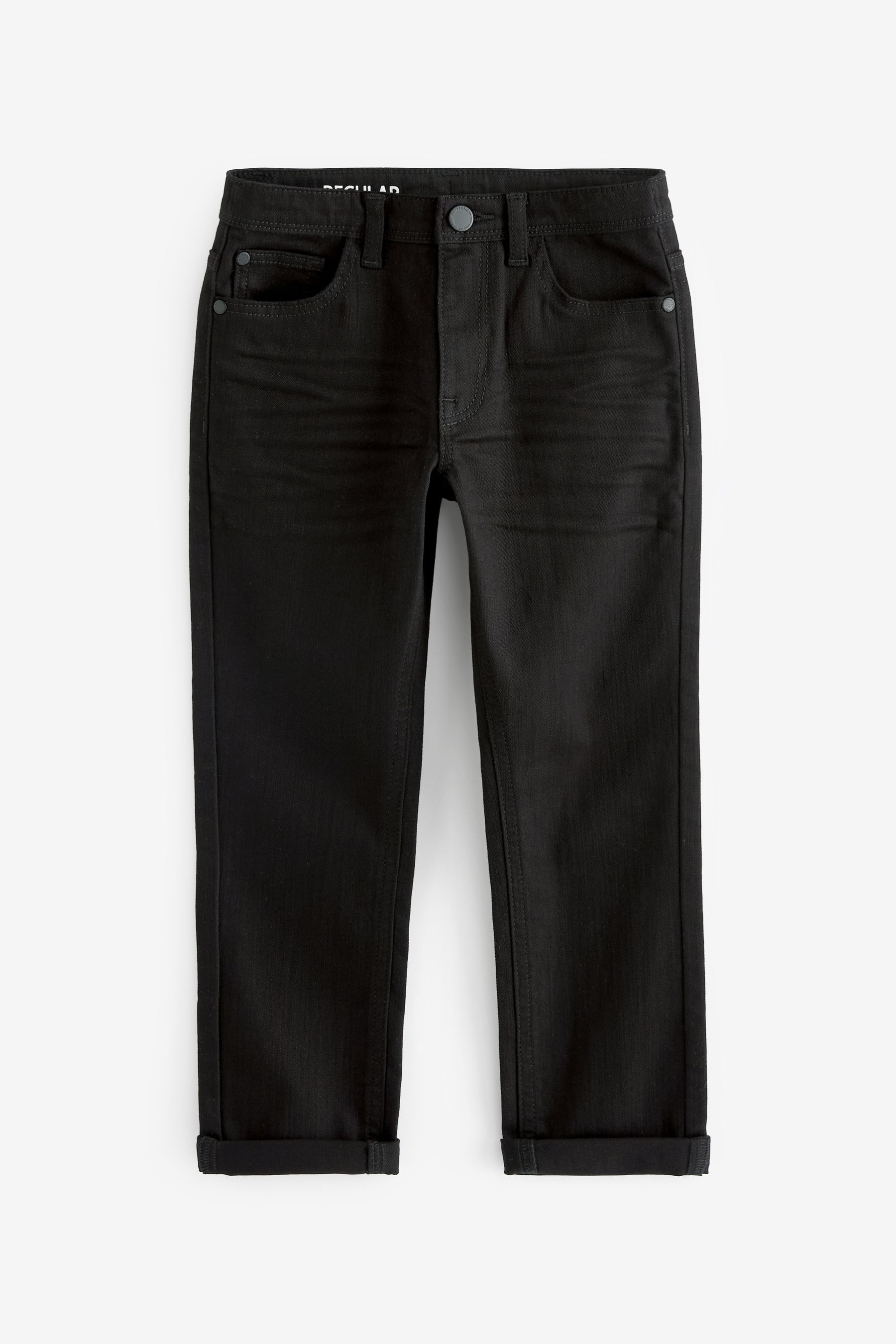 Black jeans regular hotsell fit