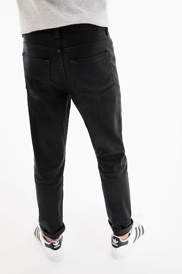 Black Regular Fit Cotton Rich Stretch Jeans (3-17yrs)