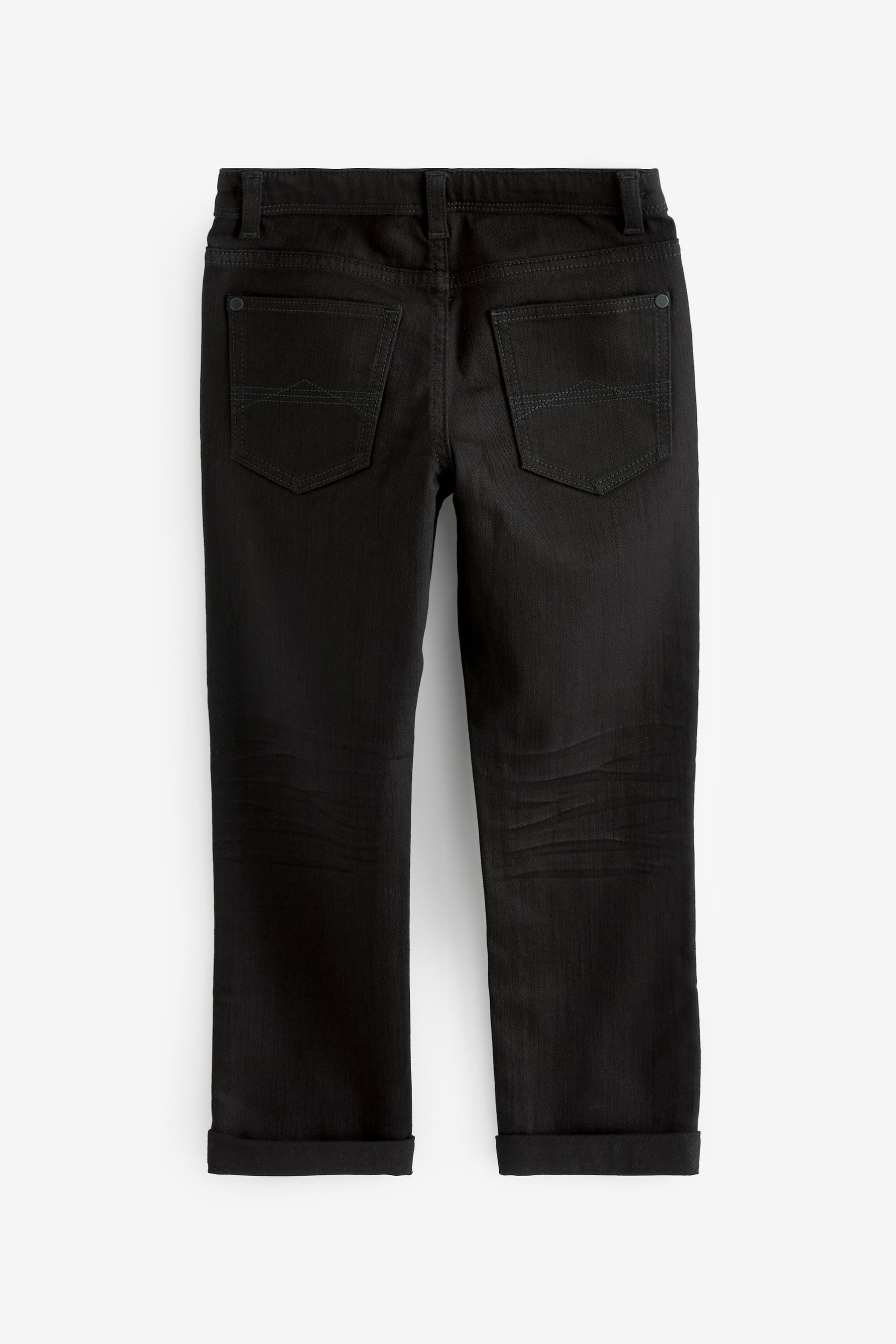 Buy Black Regular Fit Cotton Rich Stretch Jeans 3 17yrs from the