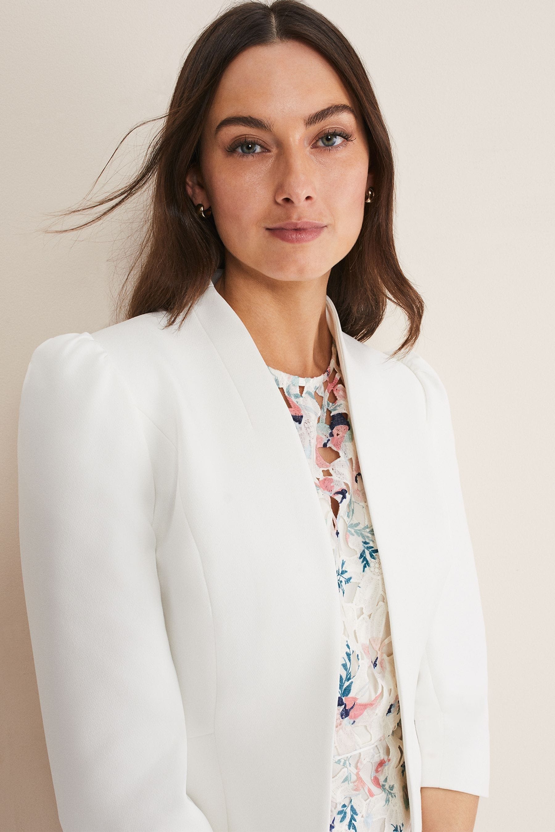 Buy Phase Eight Cream Isabella Bow Jacket from the Next UK online shop
