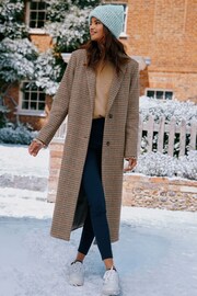 Joules Harrow Check Wool Blend Coat - Image 1 of 10