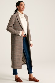 Joules Harrow Check Wool Blend Coat - Image 3 of 10