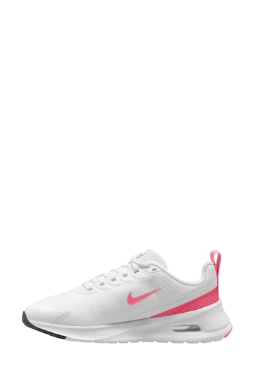 Nike White/Pink Air Max Nuaxis Trainers