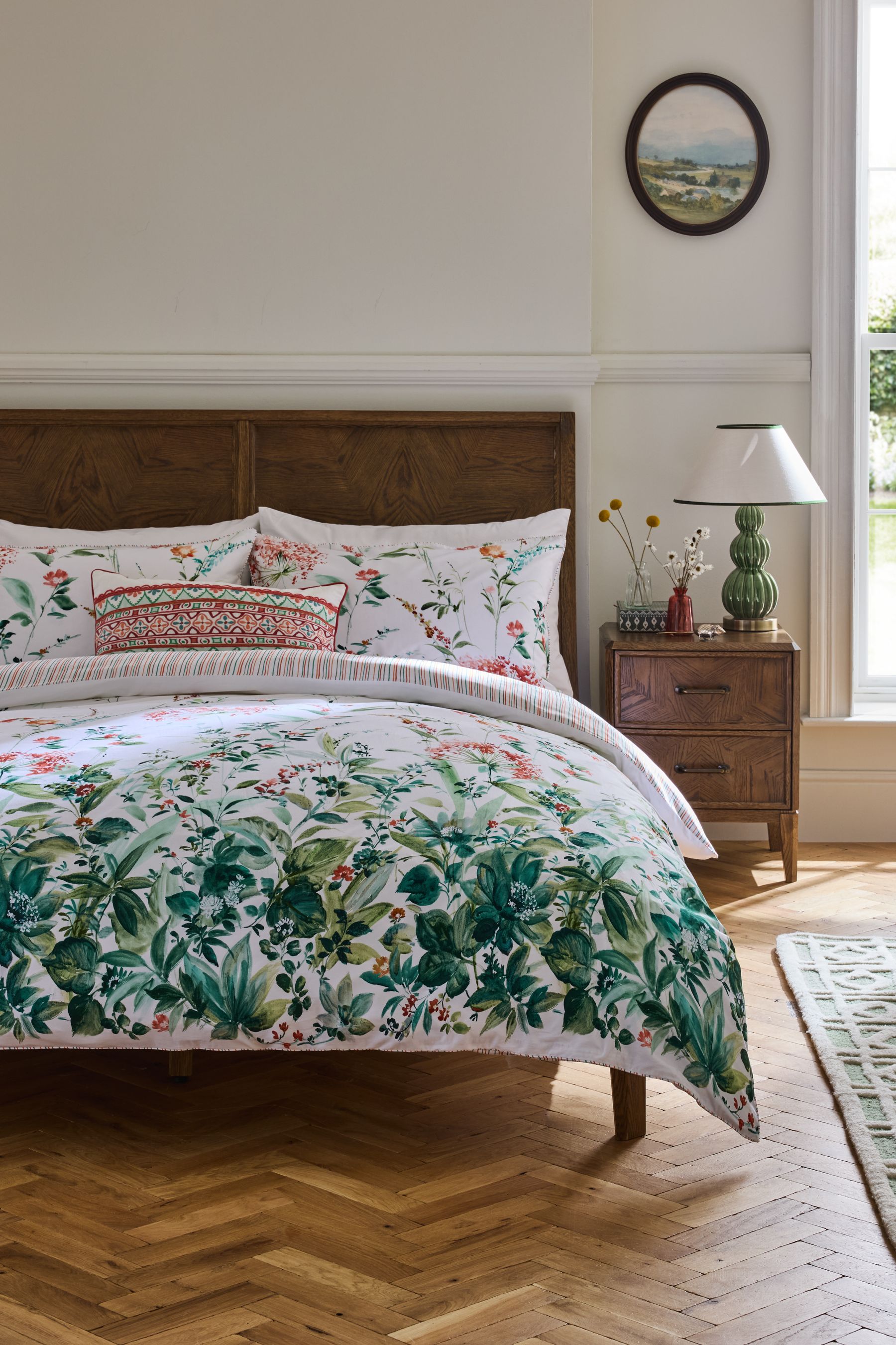 Buy Nina Campbell Multi 300 Thread Count 100 Cotton Meadow Floral Duvet Cover and Pillowcase Set from the Next UK online shop