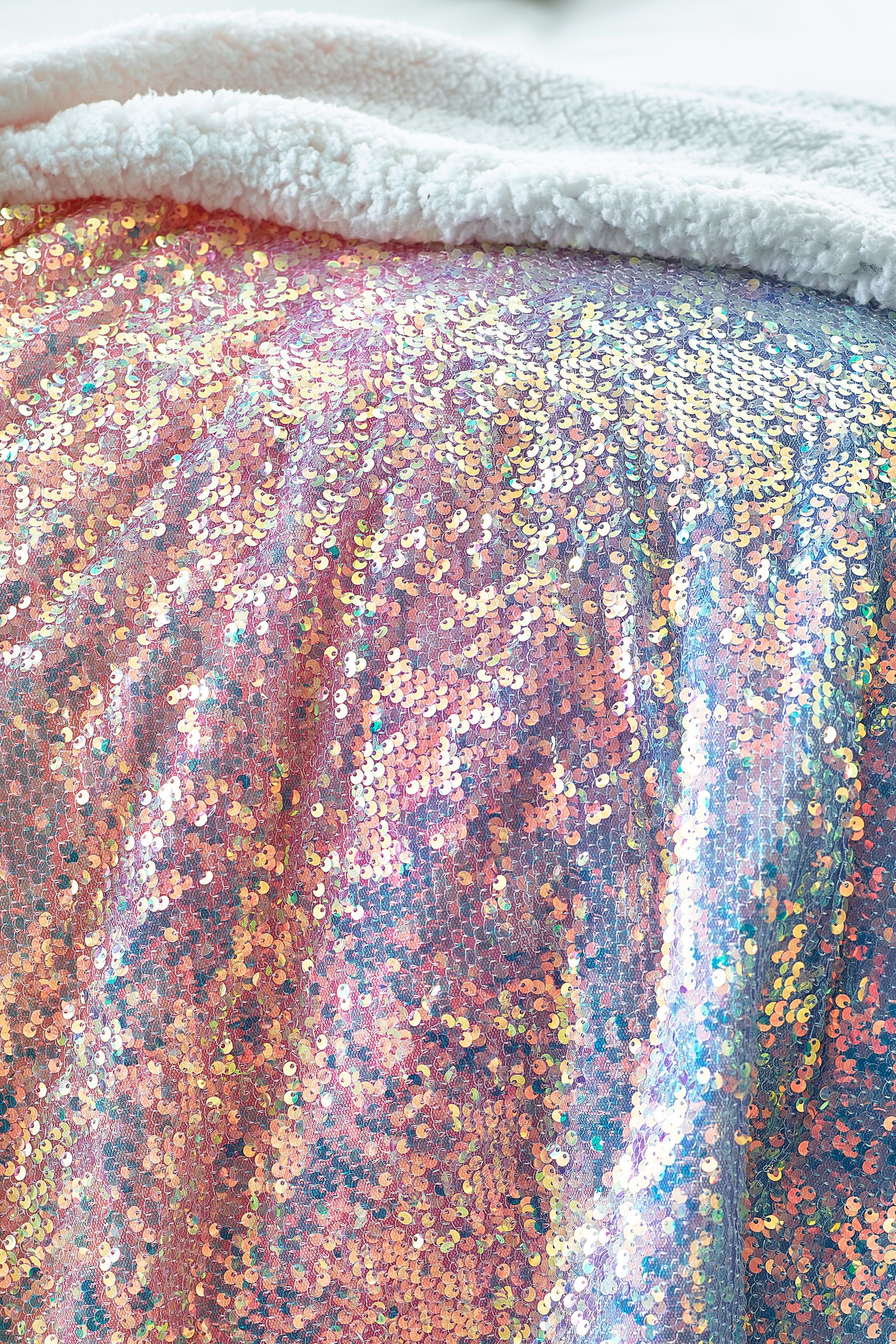 Sequin bed throw hot sale