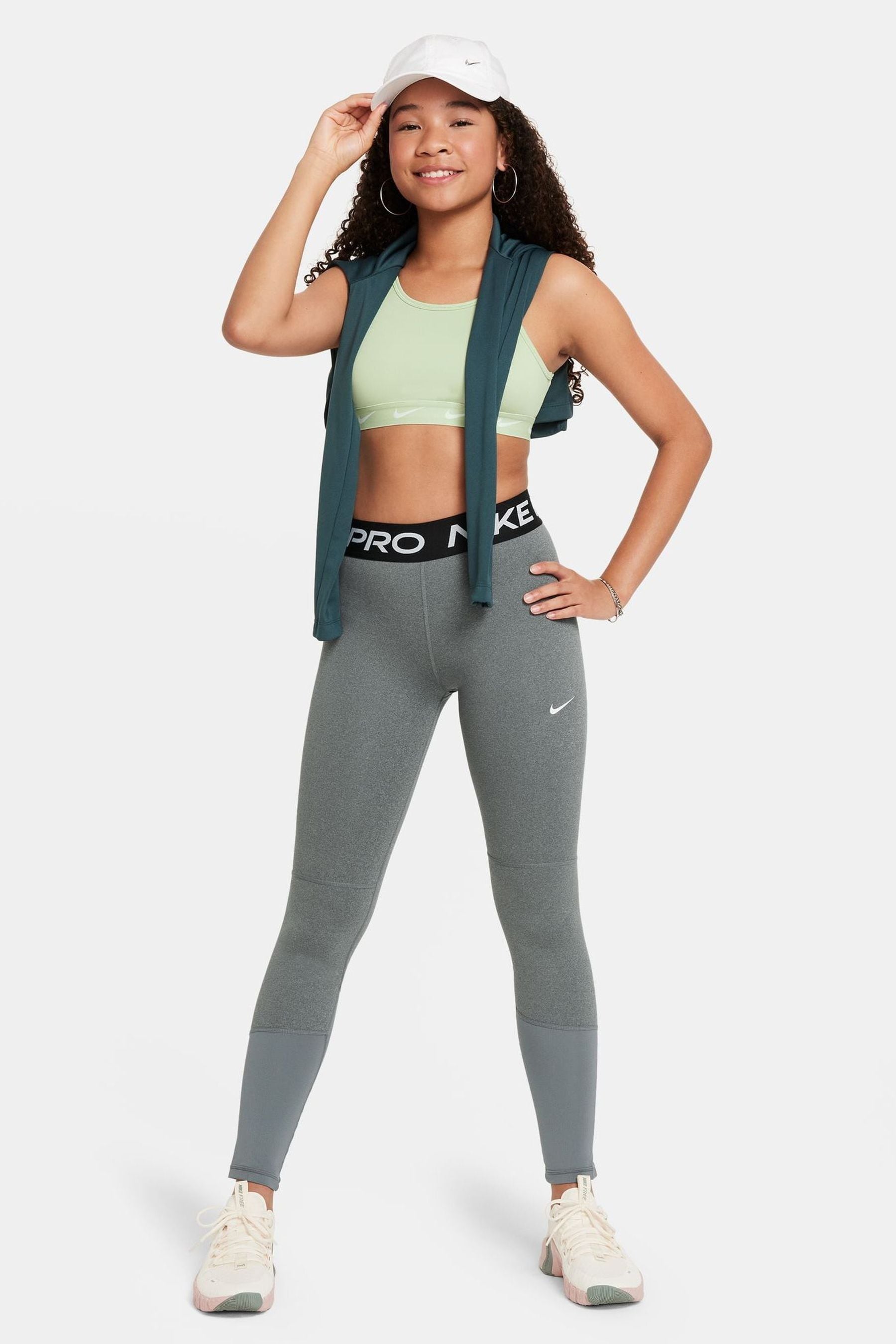 Nike pro gray discount leggings