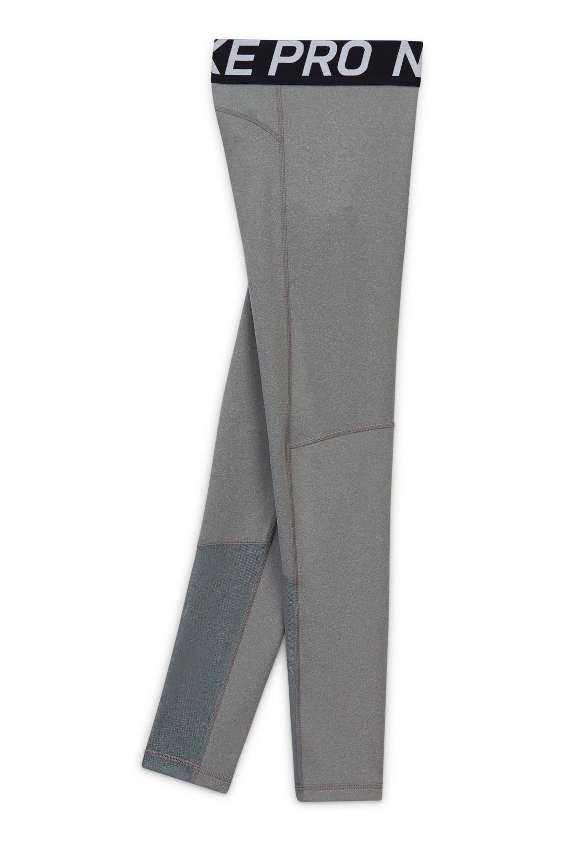 Buy Nike Grey Marl Dri FIT High Waisted Pro Leggings from Next Luxembourg