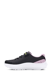 Under Armour Black/Purple Surge 4 Trainers - Image 4 of 5