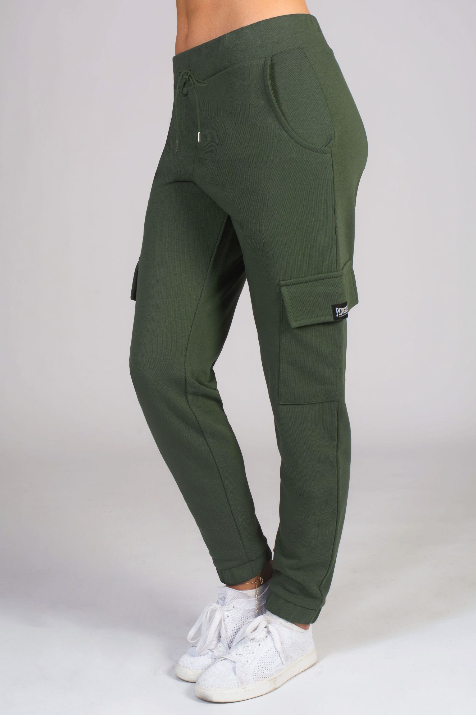 Green cargo jogger pants womens online