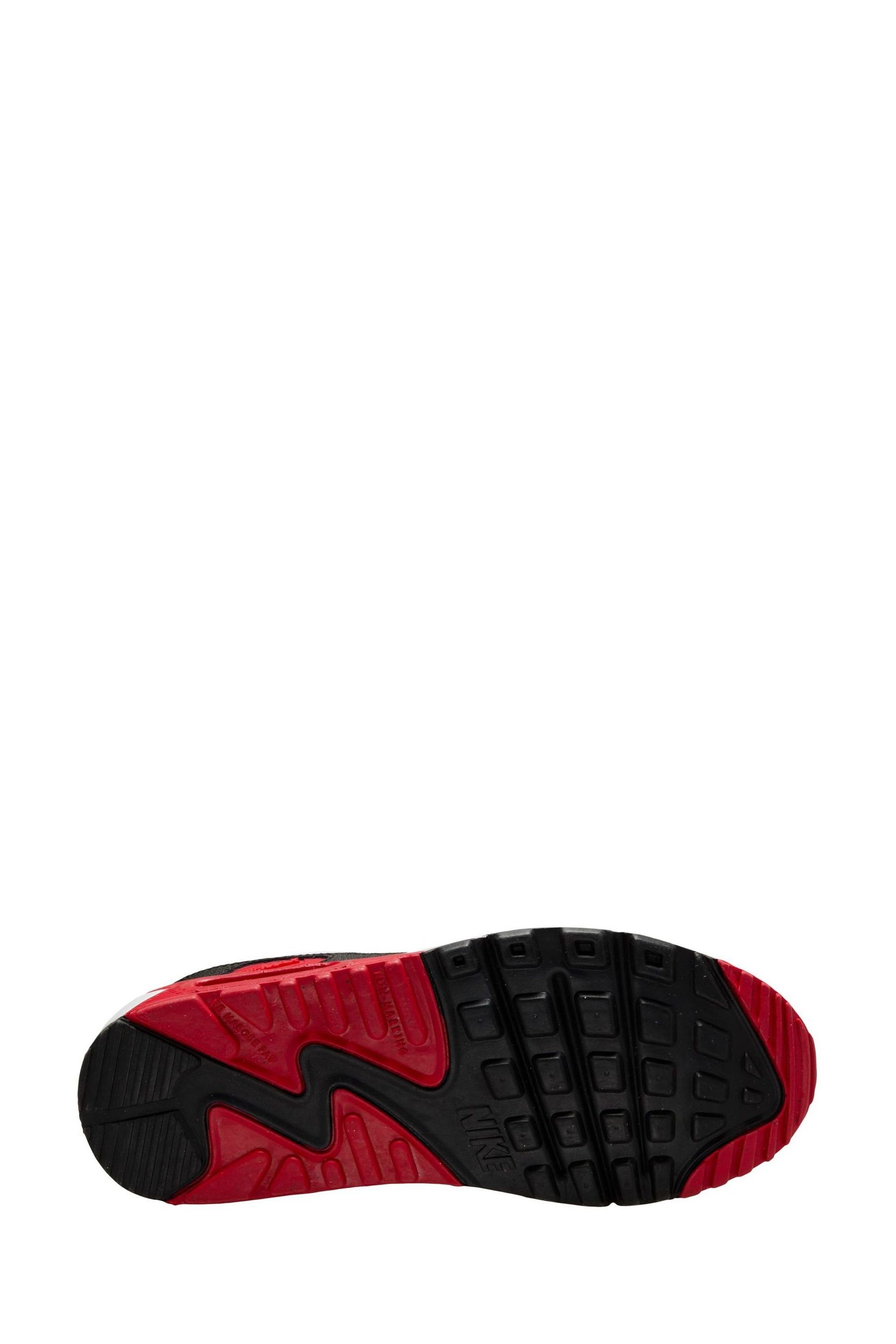 Nike Red White Youth Air Max 90 Easy On Trainers