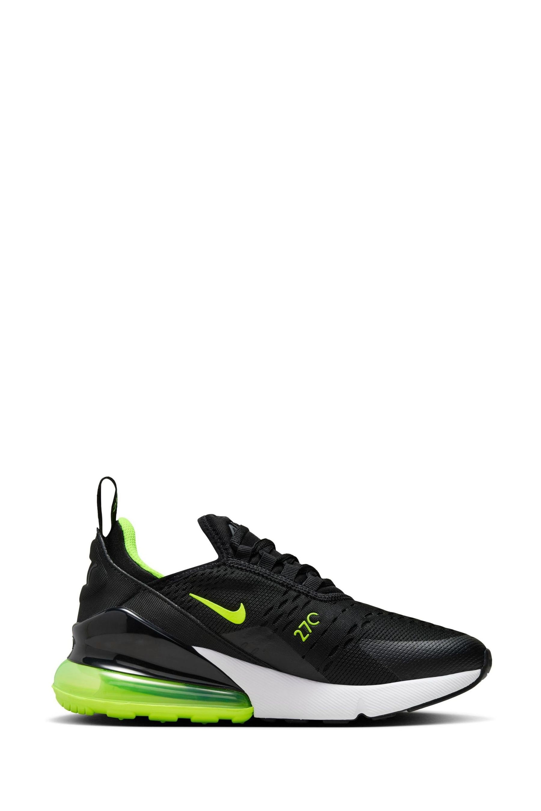 Buy Nike Black Green Youth Air Max 270 Trainers from the Next UK online shop