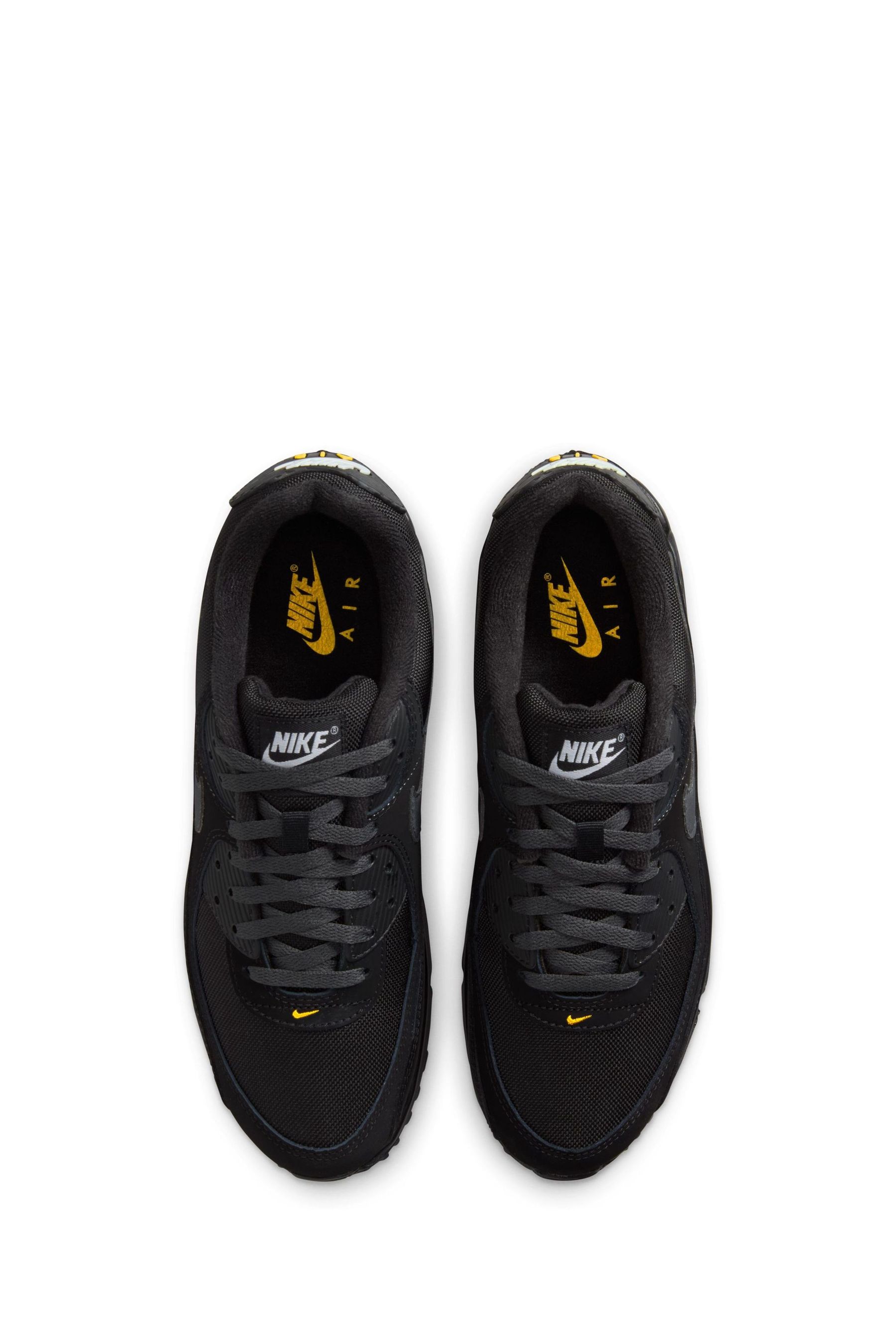Mens black and yellow air max top