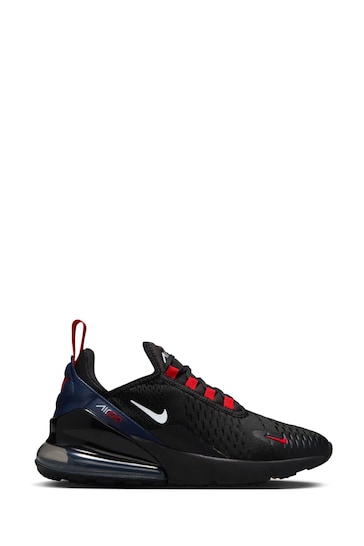 Nike Black/Red Youth Air Max 270 Trainers