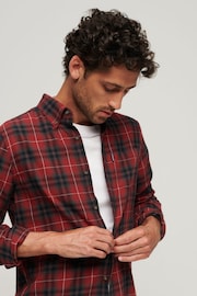 Superdry Red Vintage Check Shirt - Image 3 of 7