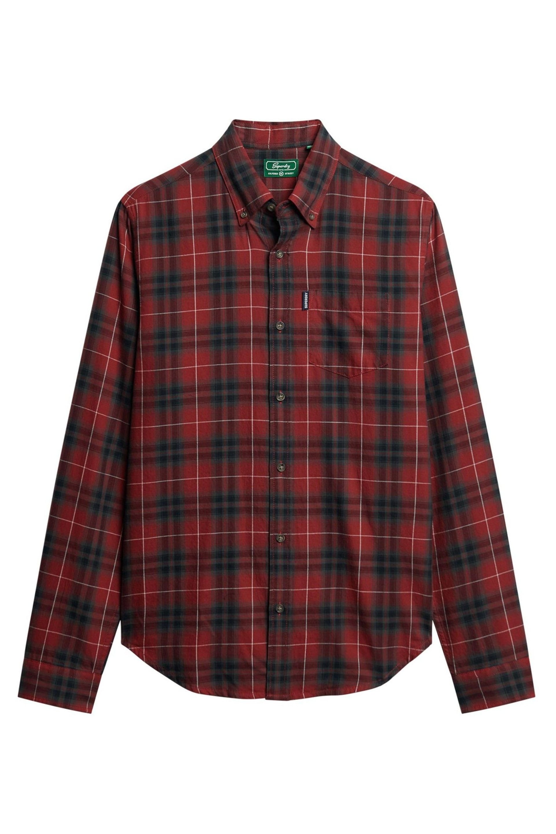 Superdry Red Vintage Check Shirt - Image 4 of 7