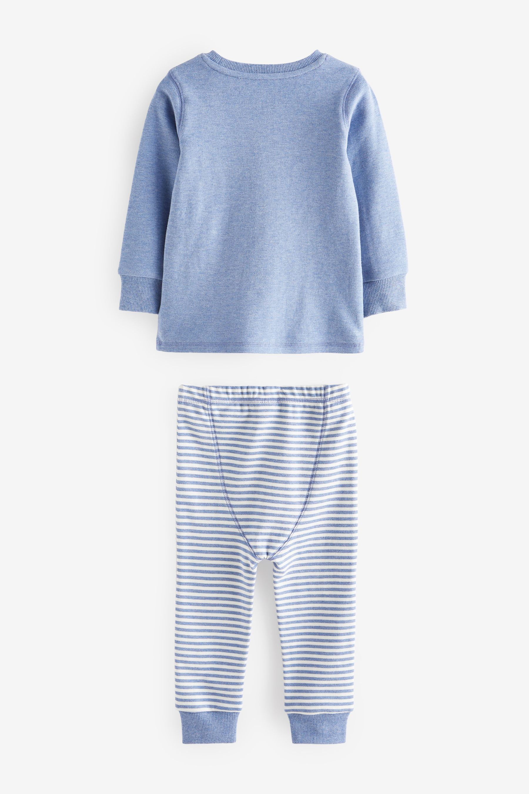 Long Sleeve Pyjama Set - Lapin Jardin Blue