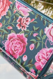 Cath Kidston Green Rose Continental Zip Card and Coin Wallet - Image 3 of 4