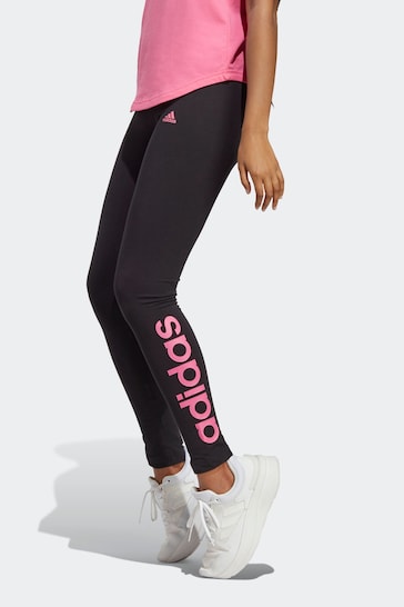 adidas Pink Sportswear Essentials High-Waisted Logo Leggings