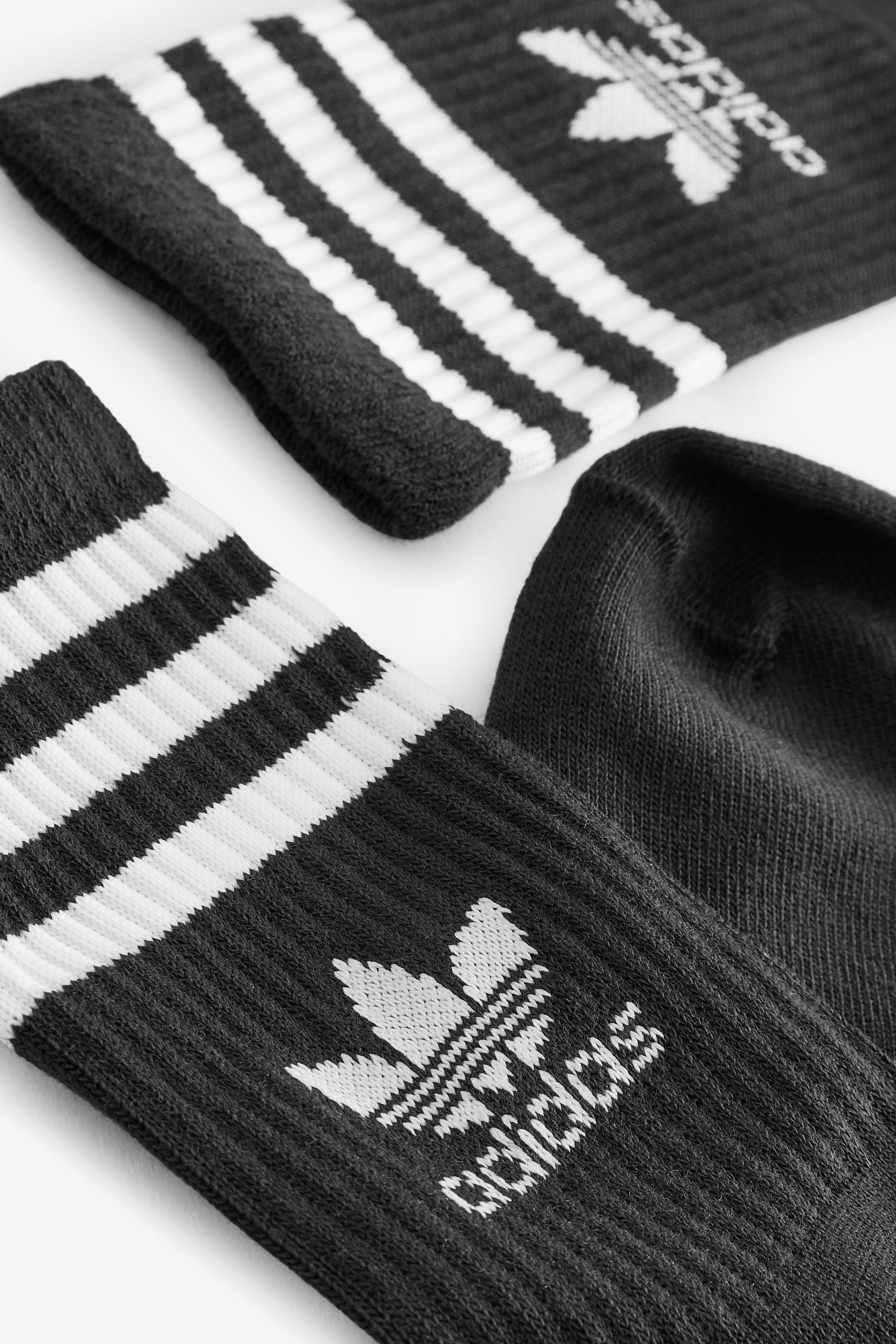 Buy adidas Originals Black Mid Cut Crew Socks 3 Pack from the Next UK online shop