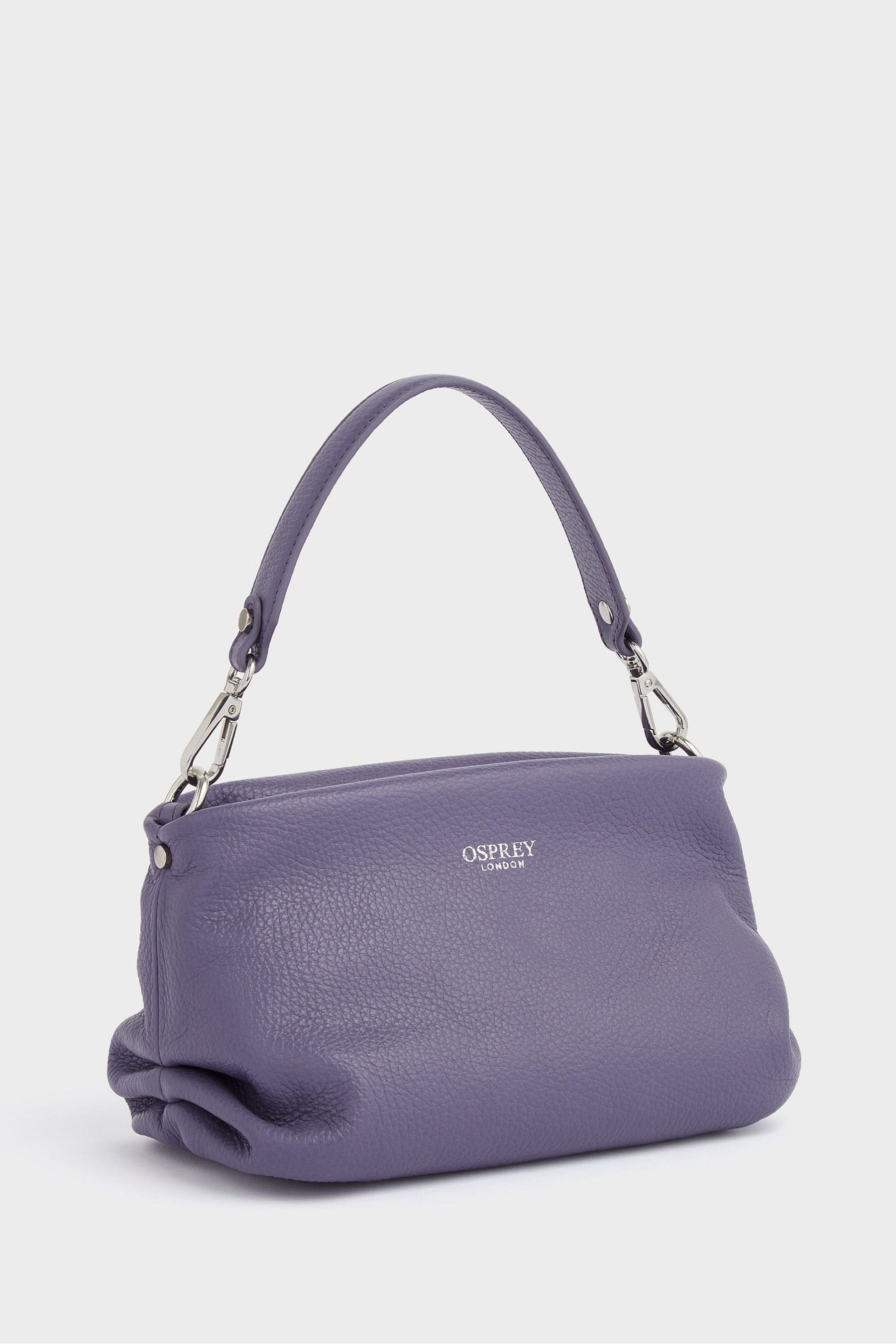 Buy OSPREY LONDON The Carina Shrug Italian Leather Midnight Pearl Midnight Handbag from Next USA