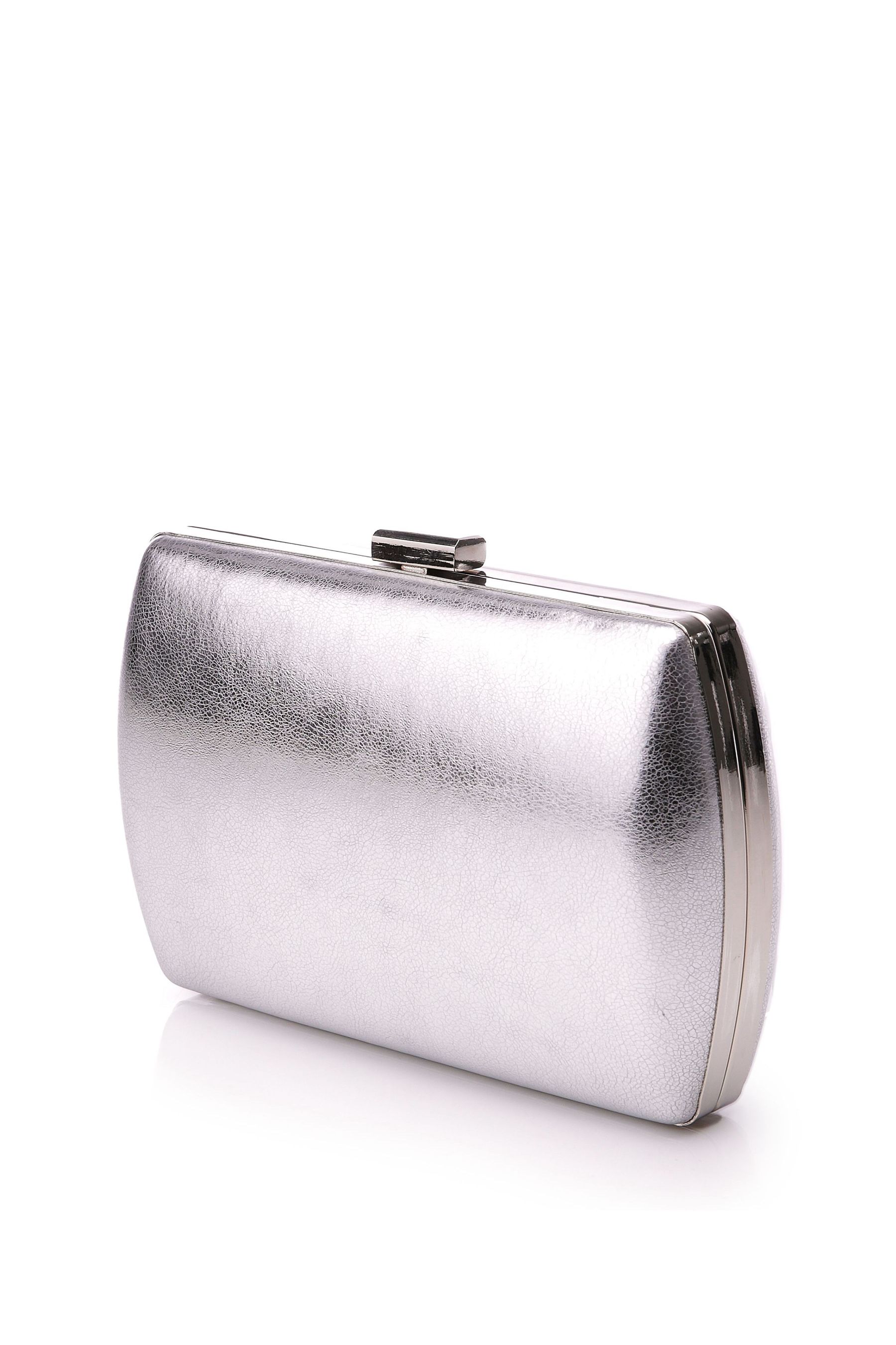 Buy Moda In Pelle Kaiti Clutch Silver Top Handle Clutch Bag from Next Ireland