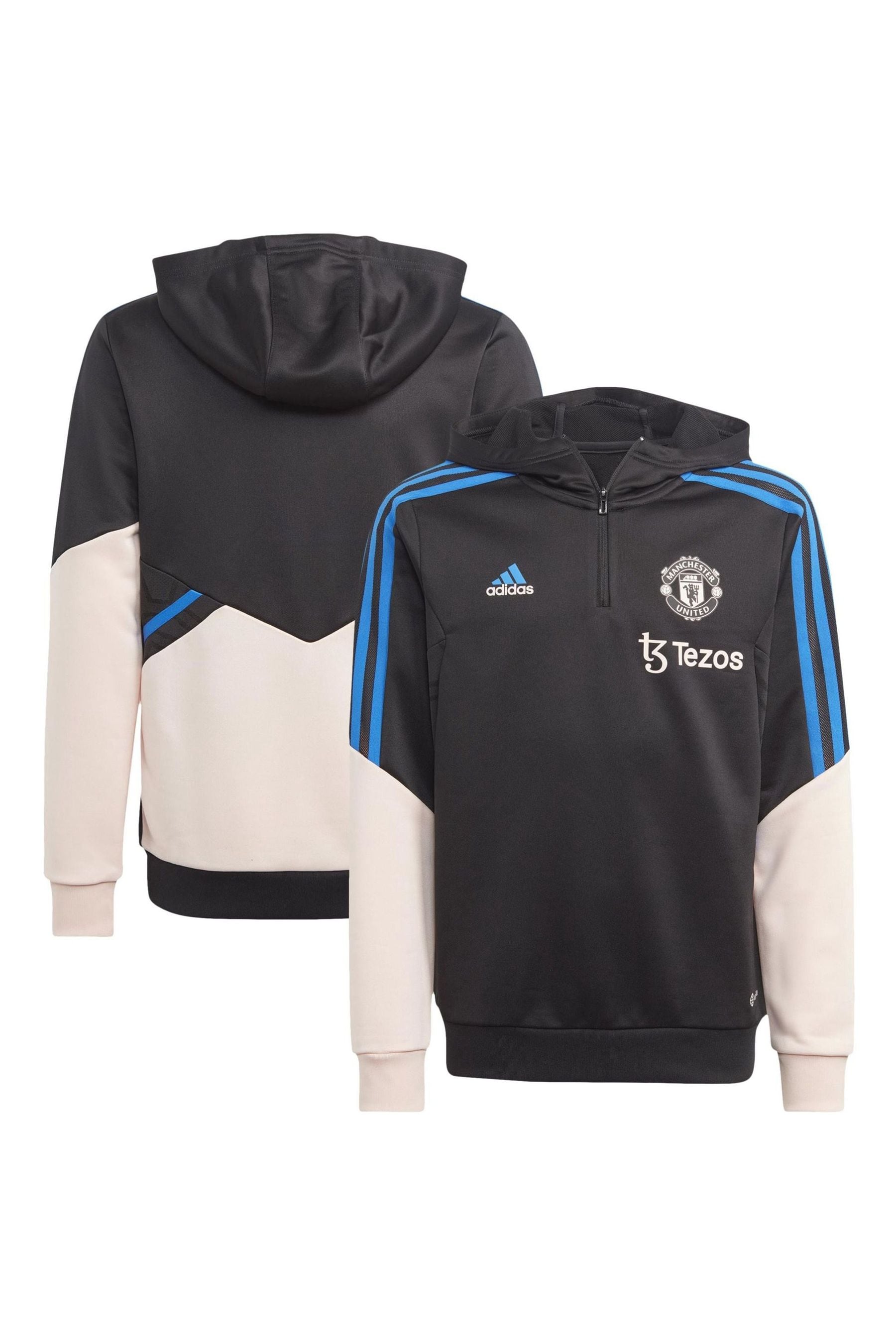 Buy adidas Black Manchester United Training Hoodie Kids from Next Luxembourg