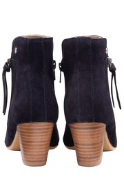 Ravel Blue Suede Leather Block Heel Ankle Boots - Image 3 of 4