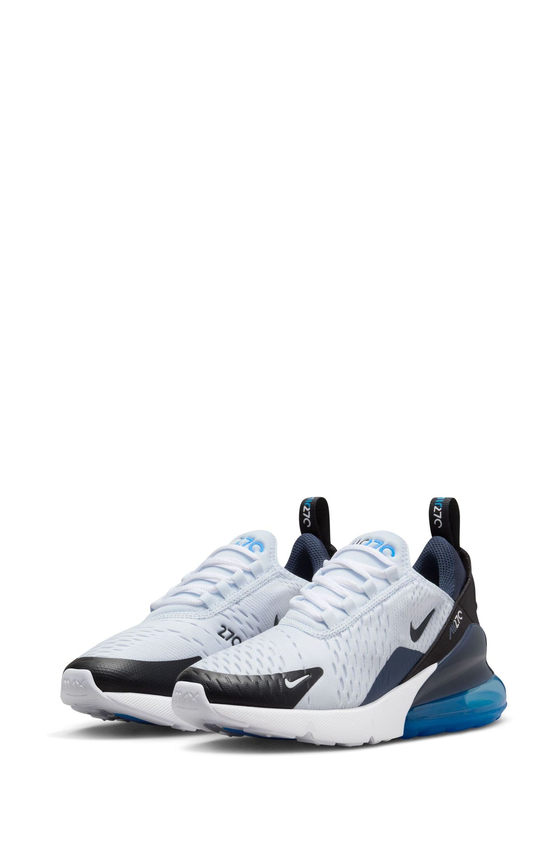 Nike 270 white black and blue 2025