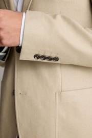 Neutral Linen Blend Blazer - Image 5 of 5