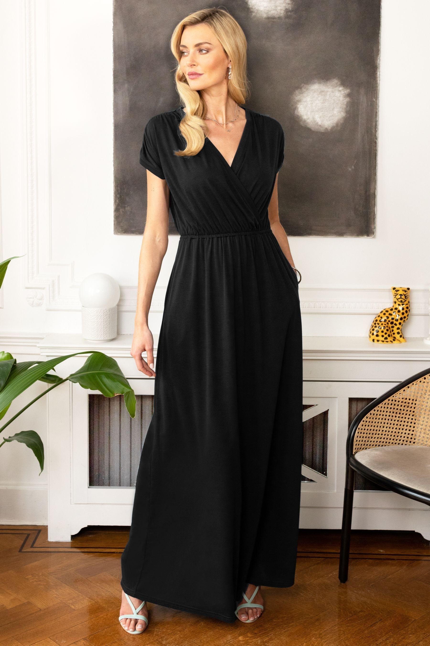 Long black maxi dresses top